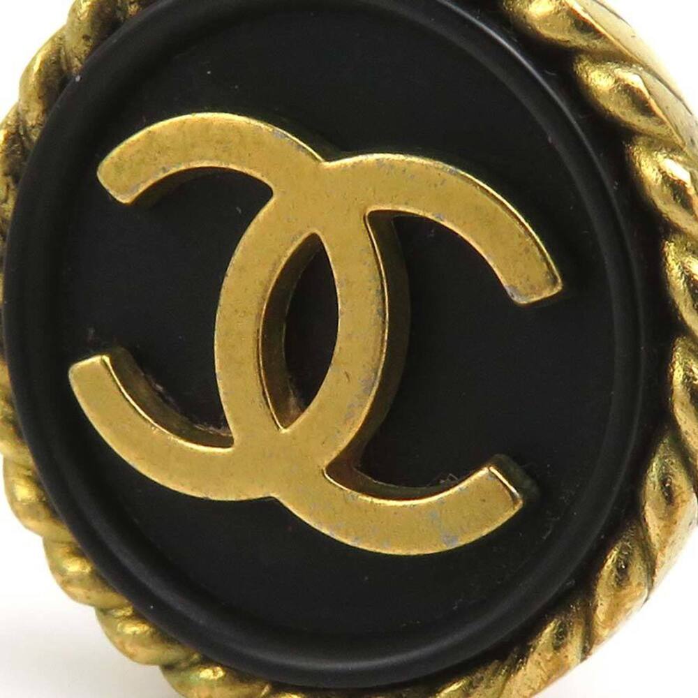 CHANEL Black Logo Earrings - Picture 8 of 13